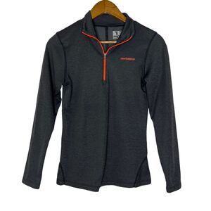 New Balance Gray 1/4 Zip Athletic Jacket Size Medium Women's